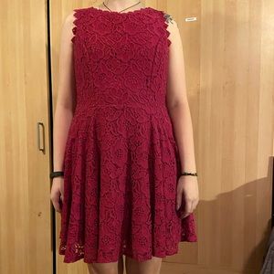 Raspberry pink party dress
